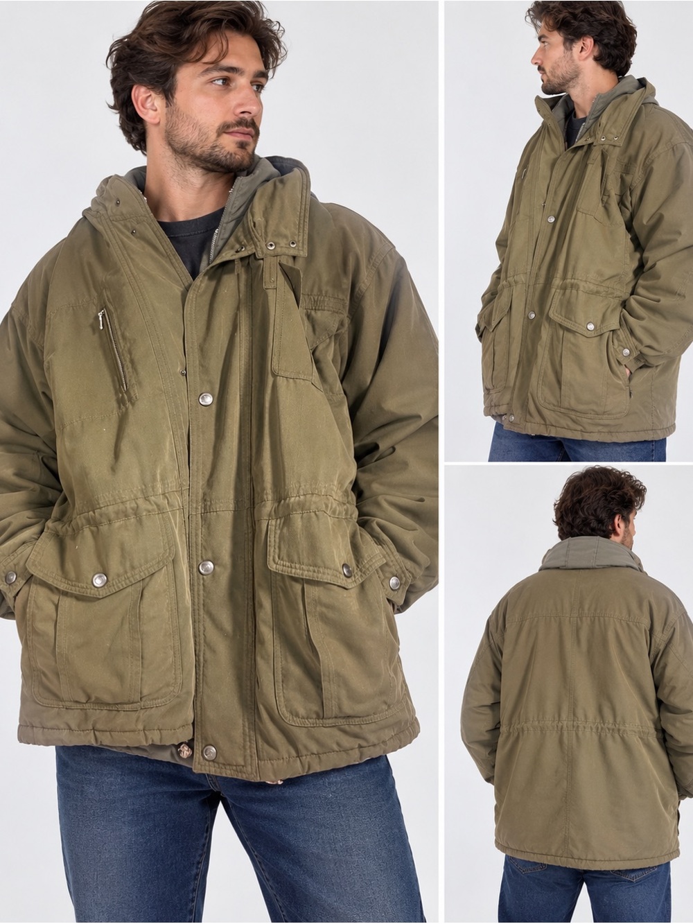Bugatti Olive Green Military Field Jacket